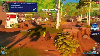 How to Find Rebel Village/Outpost, Travel to & Interact with the Rebel Village Square LEGO Fortnite