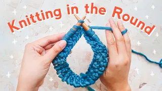 HOW TO KNIT IN THE ROUND for Beginners (Step-by-Step)