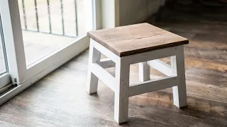 ($20 DIY Build) Building a Farmhouse Style Stepping Stool