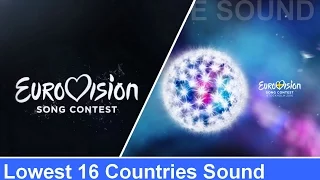 Eurovision 2016 - Lowest 16 Contries Voting (HD)