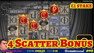 REMEMBER GULAG - 4-scatter bonus on £1 stake. Big Win???