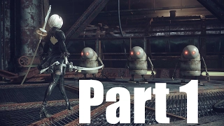 NIER Automata Gameplay Walkthrough Part 1 - Prologue PS4 1080p 60fps