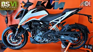 2020 KTM Duke 390 BS6 White Colour Dual ABS | Price | Mileage | Features | Specs