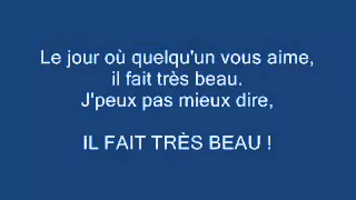 Jean Gabin - Je sais, with french lyrics