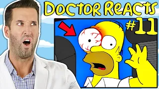 ER Doctor REACTS to Funniest Simpsons Medical Scenes #11