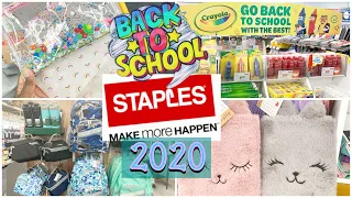 Staples Back to School 2020 ~ School Supplies ~ Backpacks ✂️ Lunch Boxes 📕✏️🖍