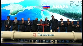 Запуск газопровода "Турецкий поток". Полное видео