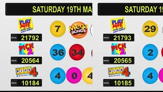 NLCB Draw Results Saturday 19th March 2022