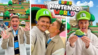 OUR FIRST TIME AT SUPER NINTENDO WORLD! 😱