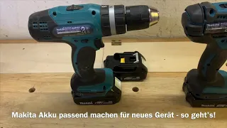 Makita Akku passt nicht auf neues Gerät - So geht‘s wieder