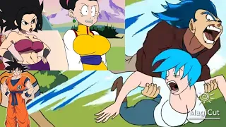 Goku reacts to caulifla meets chichi and Vegeta and Bulma visits Goku⁉️⁉️