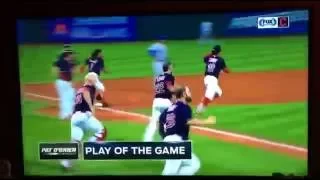 Cleveland Indians Walk off win against Kansas City Royals 09/20/16