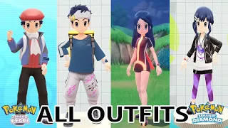 Pokemon Brilliant Diamond and Shining Pearl - All Outfits #pokemon#ポケットモンスター