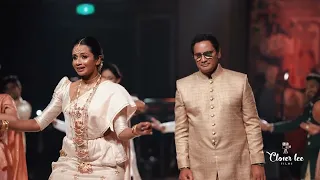 ASEKA WIJEYWARDENA AND HER FATHER CHANNA WIJEYWARDENA PERFORMING AT HER WEDDING