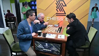 Garry Kasparov & Hikaru Nakamura analyzing at Chess 9LX 2023