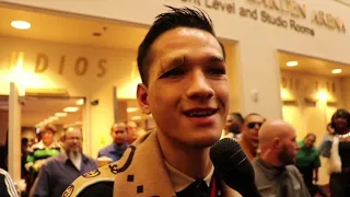 BRANDON FIGUEROA REACTS TO RETAINING WBA SUPER BANTAM WORLD TITLE AFTER SPLIT DRAW VERSUS JULIO CEJA