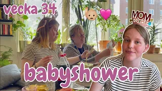 gravid vecka 34 | BABYSHOWER