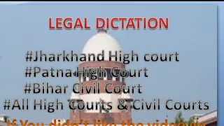 Legal Dictation (90wpm) #Jharkhand High Court,#All Courts Dictation