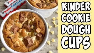 Kinder Cookie Dough Cups! Recipe #Shorts