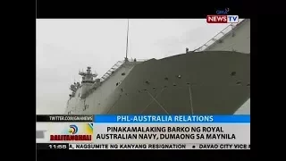 BT: Pinakamalaking barko ng Royal Australian navy, dumaong sa Maynila