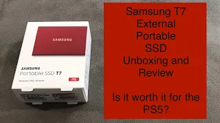 Is it worth it on the PS5? Samsung T7 Portable External SSD 1TB Unboxing, Testing and Review UK