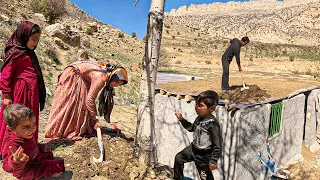 A Mother's Hard Work: From Sheep's Wool to a Fixed Roof