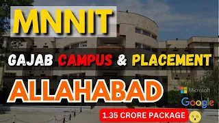 MNNIT Allahabad | Gajab Campus & Placement🤩| Campus Tour😱| Cutoff | 1.35 crores🤑