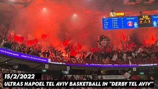 ULTRAS HAPOEL TEL AVIV BASKETBALL IN "DERBY TEL AVIV" 15/2/2022