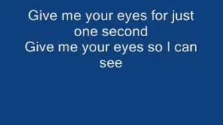 give me your eyes by brandon heath (lyrics)