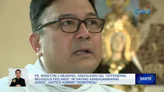 Fr. Winston Cabading, kinasuhan ng "offending religious feelings" ni dating Sandiganbayan... | Saksi