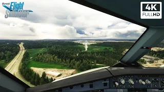 MSFS 2020 | EFHK Helsinki | Windy Landing | 4K | Nvidia Game Filter