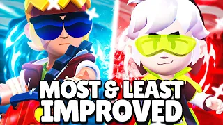 THE MOST & LEAST IMPROVED BRAWLERS IN BRAWL STARS