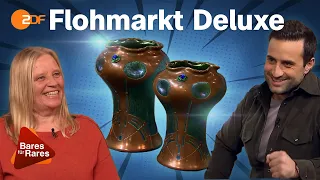 Jugendstil-Vasen vom Trödel: Flohmarkt-Fund bringt über hundertfachen Kaufpreis | Bares für Rares