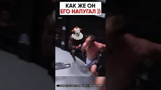 КЛОУН НАПУГАЛ БОЙЦА ЧТО БЫЛО ДАЛЬШЕ😱 #shorts  Обзор спортивного события