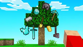 Minecraft But OP ITEMS Grow ON TREES!