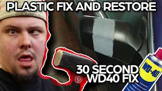 30 second Fix and restore faded plastic with WD-40 on your car