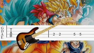 Dragon Ball Super OP 2 [Bass Tabs Tutorial]