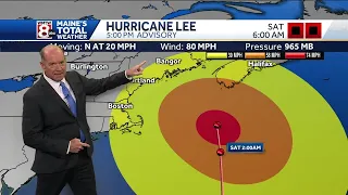 Tracking Hurricane Lee: The latest path at 5pm