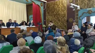 Выступление кимовского активиста на собрании по "мусорной" реформе