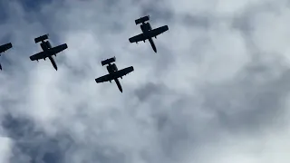 A-10's flyover at Boise State