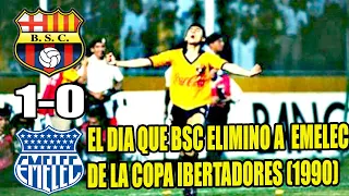 BARCELONA 1 EMELEC 0 !EL DÍA QUE BSC ELIMINO A EMELEC DE LA COPA LIBERTADORES  1990