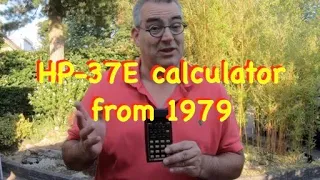 Hewlett Packard calculator HP-37E from 1979 in its original box - Erix Collectables #101