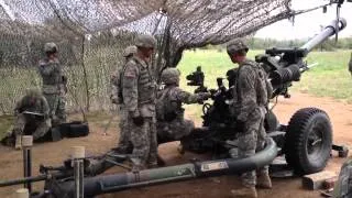 Field Artillery M119 Fire Mission