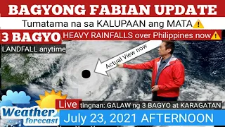 WEATHER UPDATE TODAY July 23, 2021p.m|PAGASA WEATHER FORECAST |LPA BAGYO |GMA WEATHER| FABIANph