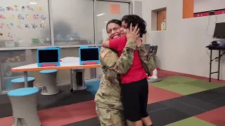 Watch: Mom returns from deployment, surprises son at Southside ISD's Menchaca Early Childhood Ce...