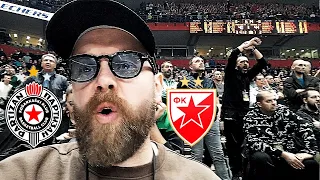 Basketballs Craziest Fans! Serbia's Partizan Belgrade v Crvena Zvezda - Live Serbian Ultras Reaction