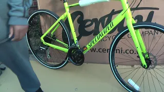 2021 Specialized Sirrus 2.0 Hybrid Bike Hyper Green unboxing