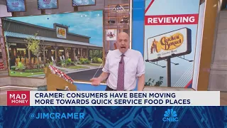 Jim Cramer digs into Cracker Barrel's business and recent stock action