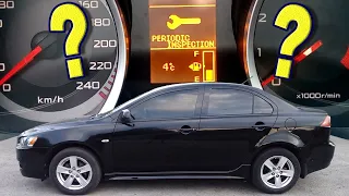 «PERIODIC INSPECTION» убираем сервисное сообщение Mitsubishi Lancer X 2.0 Invite+