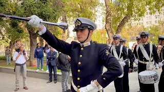 Escuela Naval Arturo Prat - "Izamiento a la Gran Bandera 2023" - SALIDA (4K-HD)